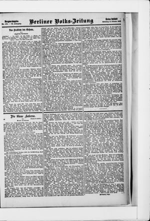 Berliner Volkszeitung vom 06.10.1907