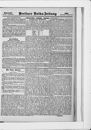Berliner Volkszeitung vom 10.10.1907