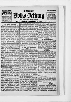 Berliner Volkszeitung vom 13.10.1907