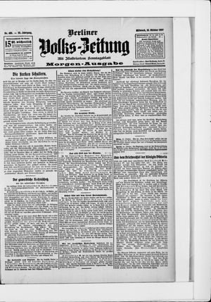 Berliner Volkszeitung vom 16.10.1907