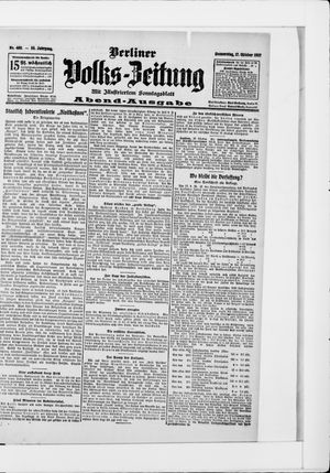 Berliner Volkszeitung vom 17.10.1907