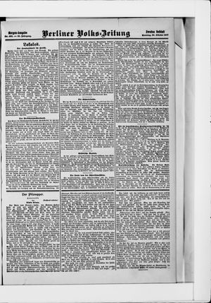 Berliner Volkszeitung vom 20.10.1907