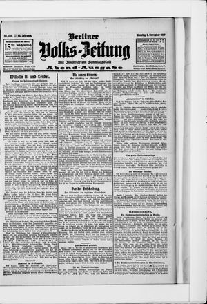 Berliner Volkszeitung vom 05.11.1907