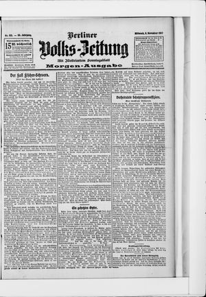 Berliner Volkszeitung vom 06.11.1907