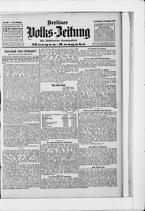 Berliner Volkszeitung vom 07.11.1907