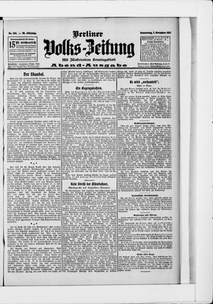 Berliner Volkszeitung vom 07.11.1907