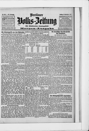 Berliner Volkszeitung vom 08.11.1907