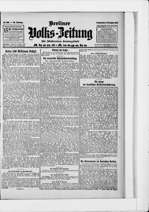 Berliner Volkszeitung vom 09.11.1907