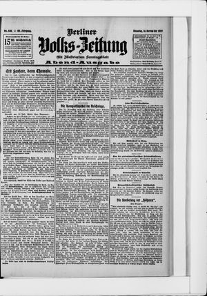 Berliner Volkszeitung vom 12.11.1907