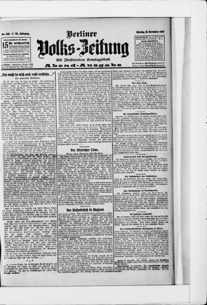 Berliner Volkszeitung vom 18.11.1907