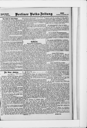 Berliner Volkszeitung vom 19.11.1907