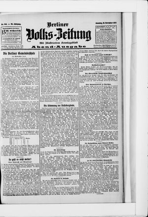 Berliner Volkszeitung vom 19.11.1907
