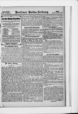 Berliner Volkszeitung vom 22.11.1907