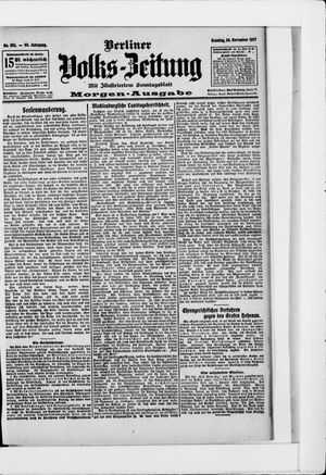 Berliner Volkszeitung vom 24.11.1907