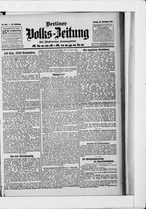 Berliner Volkszeitung vom 29.11.1907