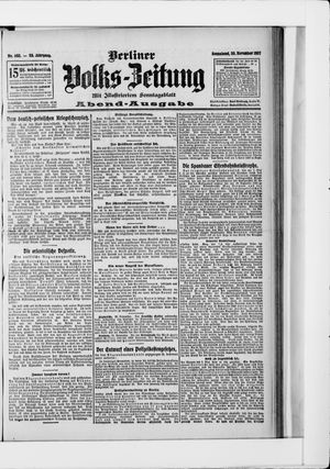 Berliner Volkszeitung vom 30.11.1907