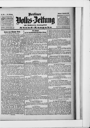 Berliner Volkszeitung vom 02.12.1907