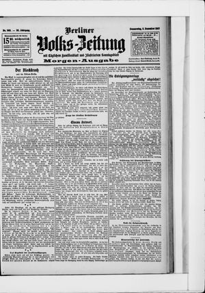Berliner Volkszeitung vom 05.12.1907