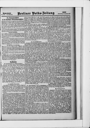 Berliner Volkszeitung vom 05.12.1907