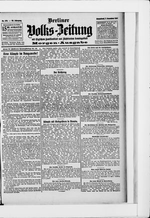 Berliner Volkszeitung vom 07.12.1907