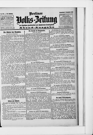 Berliner Volkszeitung vom 07.12.1907
