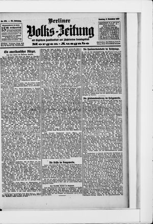 Berliner Volkszeitung vom 08.12.1907