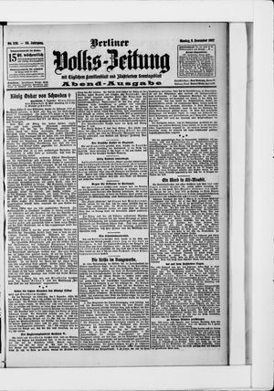 Berliner Volkszeitung vom 09.12.1907