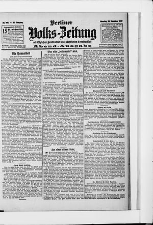 Berliner Volkszeitung vom 24.12.1907