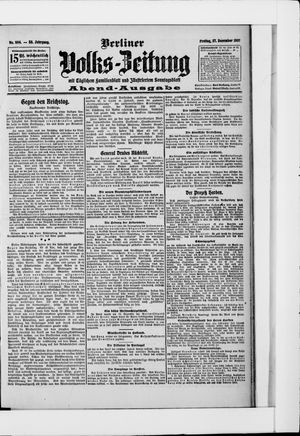Berliner Volkszeitung vom 27.12.1907