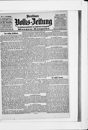 Berliner Volkszeitung vom 03.01.1908