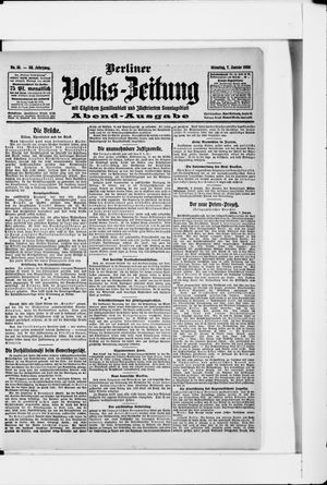 Berliner Volkszeitung vom 07.01.1908
