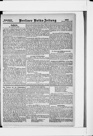 Berliner Volkszeitung vom 08.01.1908