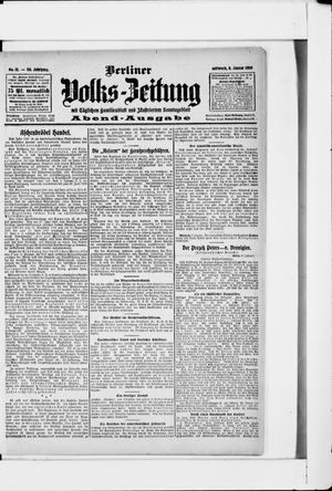 Berliner Volkszeitung vom 08.01.1908