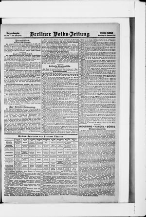 Berliner Volkszeitung vom 12.01.1908