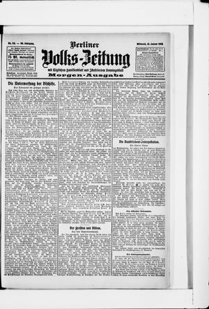 Berliner Volkszeitung vom 15.01.1908