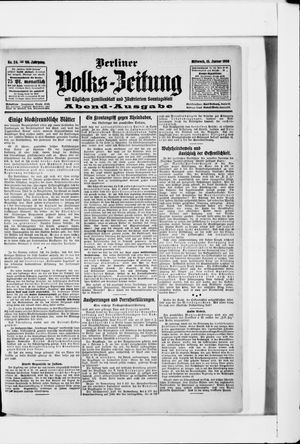 Berliner Volkszeitung vom 15.01.1908