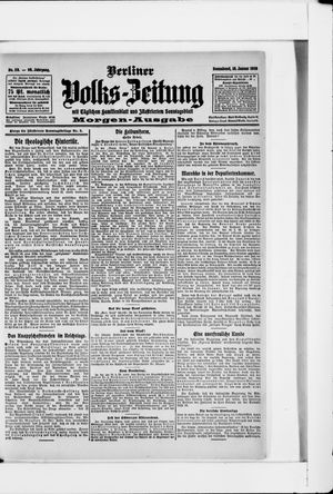 Berliner Volkszeitung on Jan 18, 1908