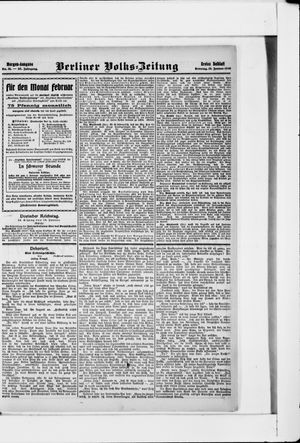 Berliner Volkszeitung vom 19.01.1908