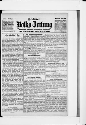 Berliner Volkszeitung on Jan 22, 1908