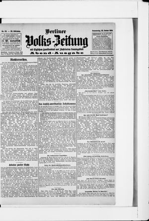 Berliner Volkszeitung on Jan 23, 1908
