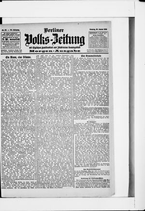 Berliner Volkszeitung vom 26.01.1908