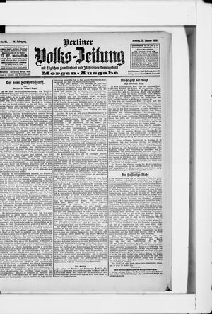 Berliner Volkszeitung on Jan 31, 1908