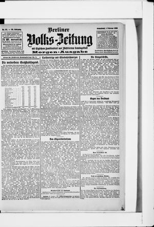 Berliner Volkszeitung vom 01.02.1908