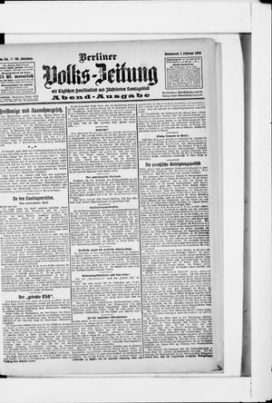 Berliner Volkszeitung vom 01.02.1908