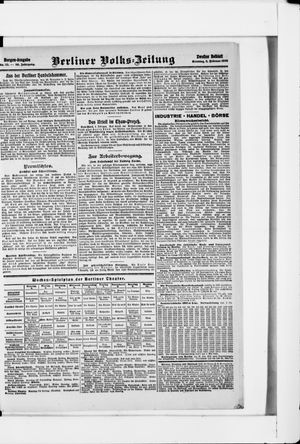 Berliner Volkszeitung vom 02.02.1908