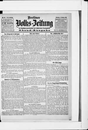 Berliner Volkszeitung vom 04.02.1908