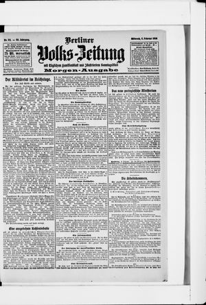 Berliner Volkszeitung on Feb 5, 1908