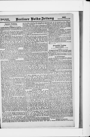 Berliner Volkszeitung vom 06.02.1908