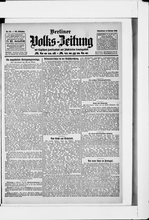 Berliner Volkszeitung vom 08.02.1908