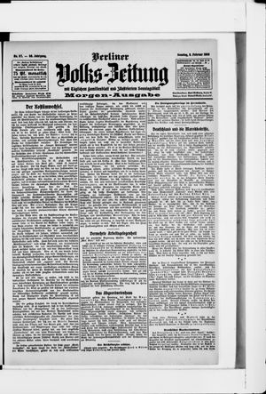 Berliner Volkszeitung vom 09.02.1908